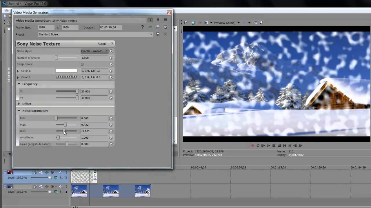 TUTORIAL DE VEGAS PRO 11 EFECTO DE NIEVE