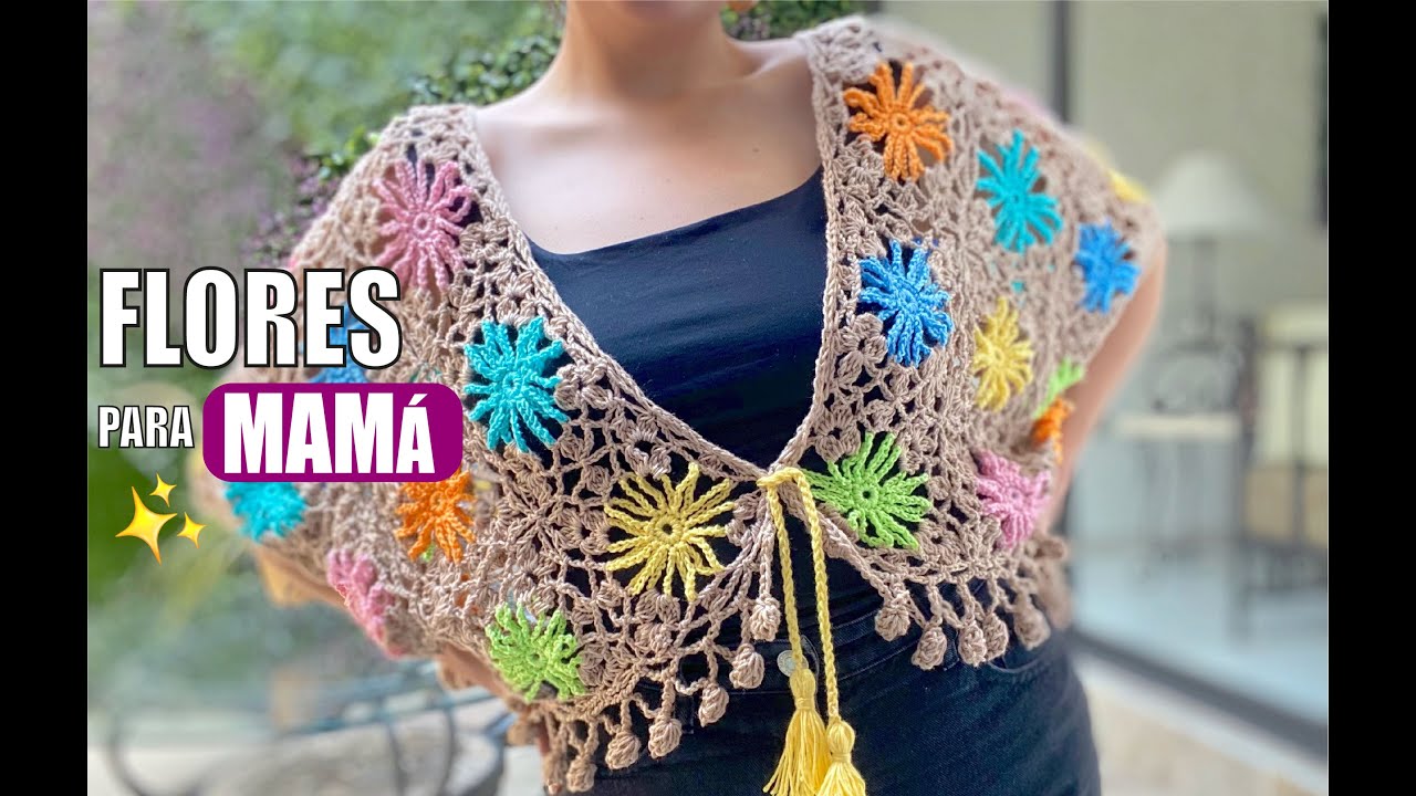🌺🌼🌺 Cómo Tejer EN GANCHO O CROCHET UN ENSAMBLE DE FLORES PARA MAMÁ | Yo Tejo con Laura Cepeda 🌺🌼🌺