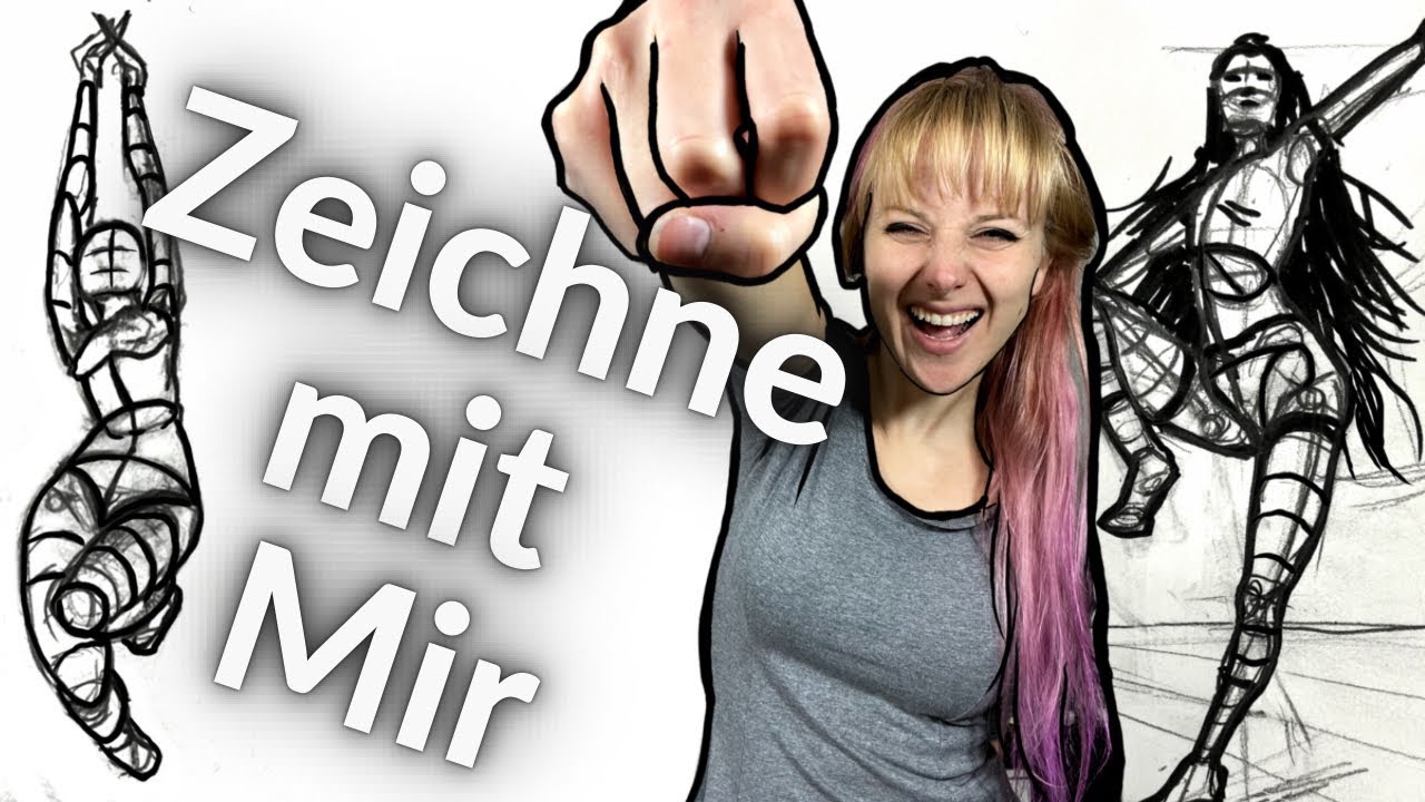Menschen Im Raum - Echtzeit Zeichnen! Lockeres Üben von Figuren im Raum!