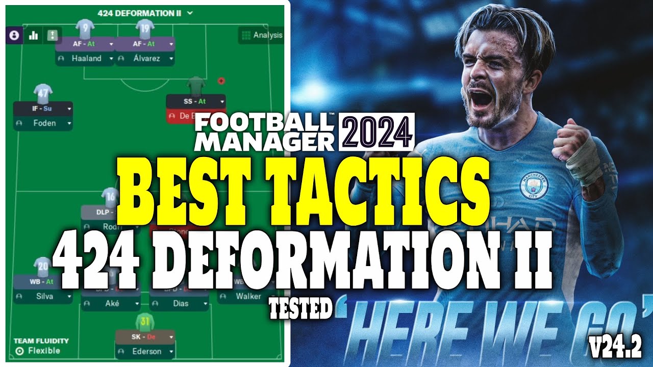 The Best Tactics on FM24 Tested - 424 DEFORMATION II - Football Manager 2024