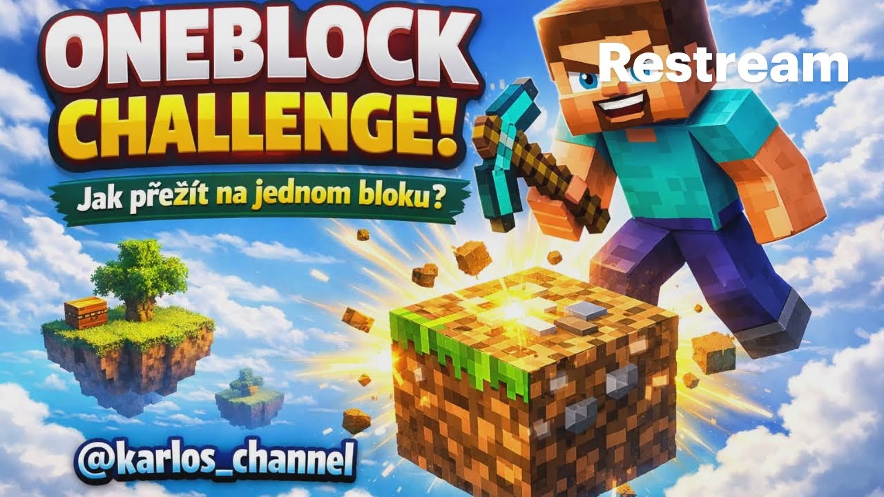 [LIVE]🔴 Minecraft CZ #7 - Oneblock