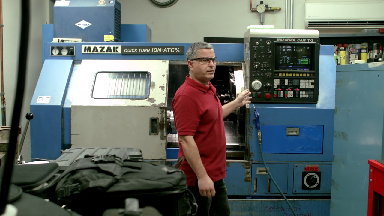 Базовая операция станка Mazak QT10N ATC/MC T-2 / T-3 Mazatrol Control
