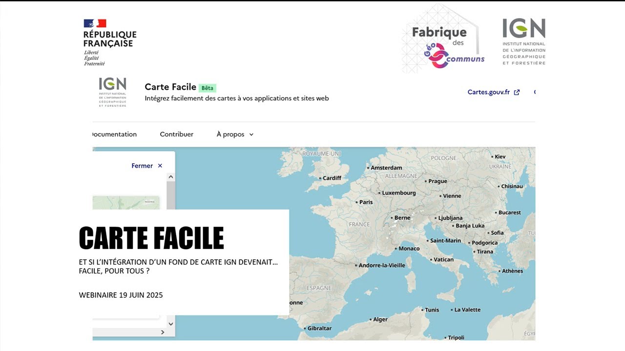 Et si, l'intégration d'un fond de carte IGN devenait...facile, pour tous ?