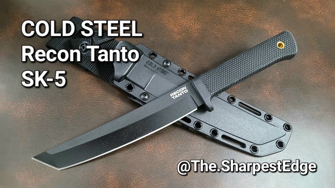 САМОЕ ОСТРОЕ лезвие: Cold Steel Recon Tanto в обвесе SK-5 и обзор.