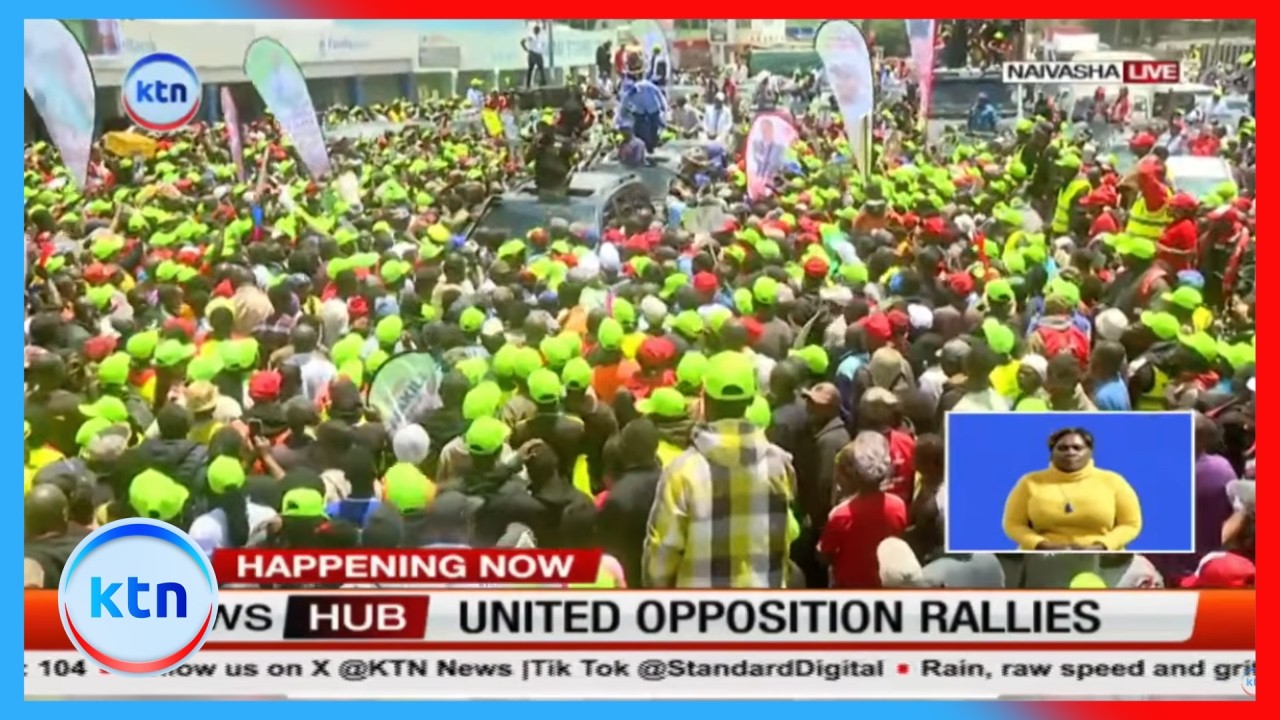 Opposition leaders led by Rigathi Gachagua tour Nakuru
