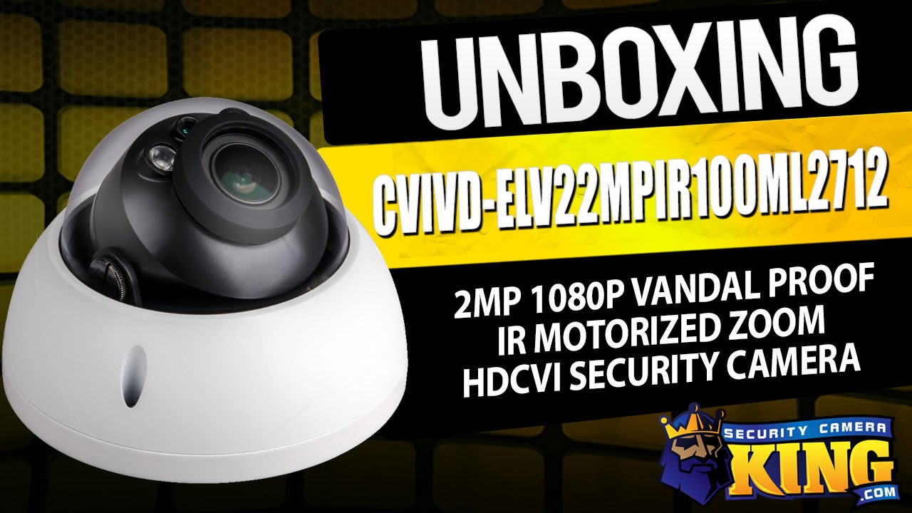 Unboxing - 2MP 1080P Vandal Proof IR Motorized Zoom HDCVI Security Camera - CVIVD-ELV22MPIR100ML2712