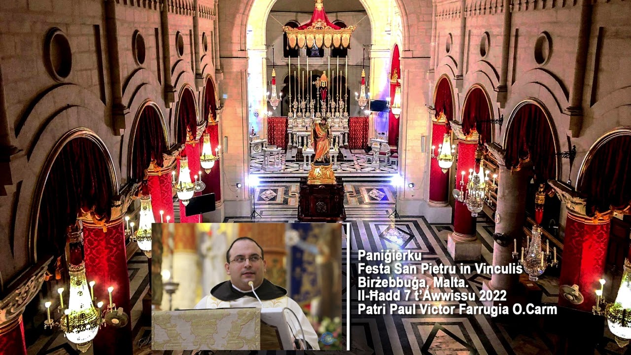 Panigierku Festa San Pietru Birżebbuġa 2022 - Patri Paul Victor Farrugia O. Carm