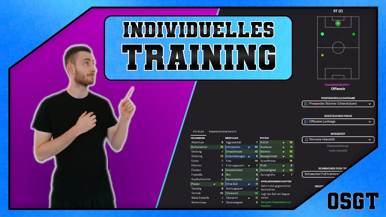 FM22: Das Individuelle Training I So entwickelst du deine Spieler 📈!