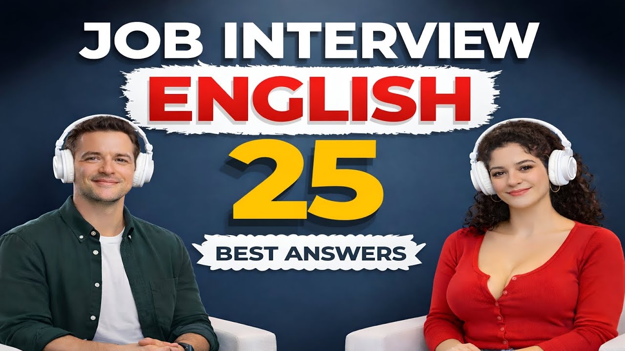 Job Interview English | 25 Best Answers for Freshers and Experienced Candidates | English Podcast 