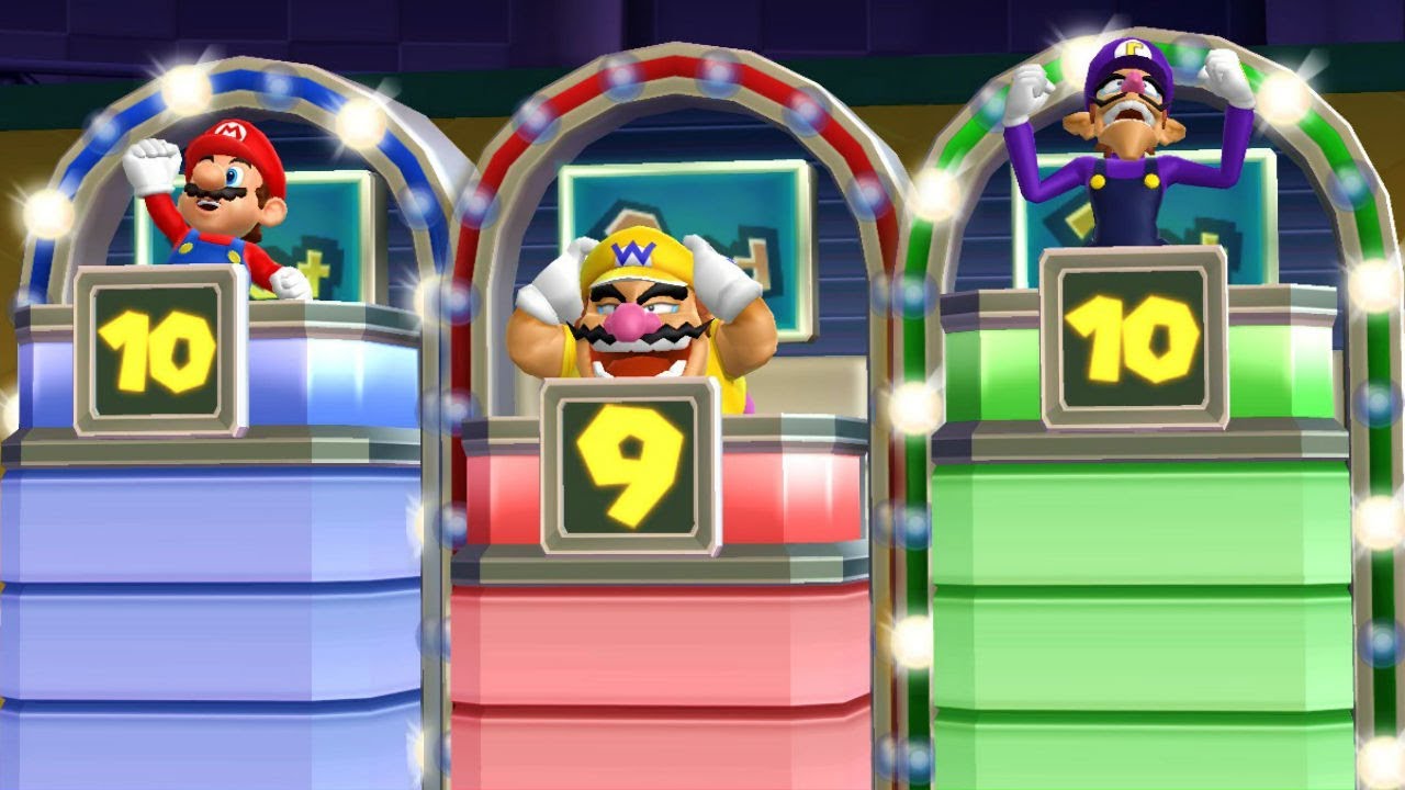 Mario Party 9 - Mario vs Wario vs Waluigi vs Yoshi Master Difficulty| Cartoons Mee