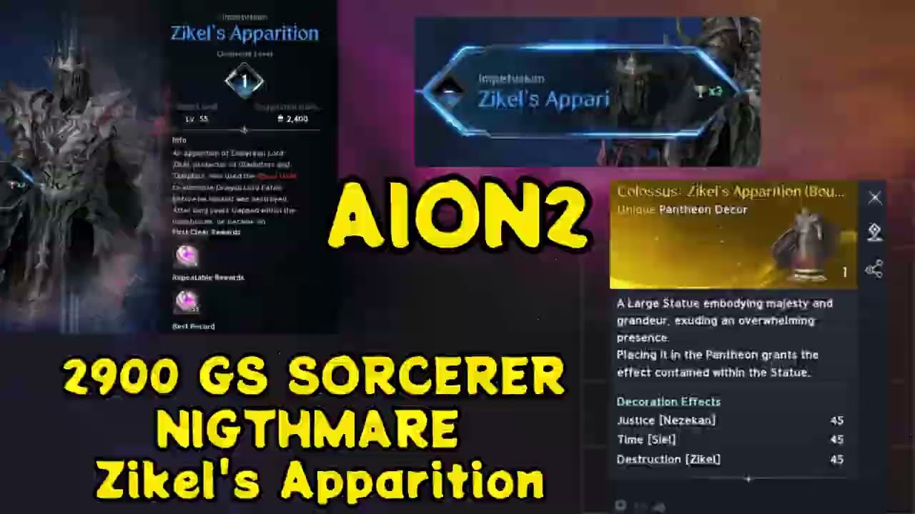 AION 2 Nightmare | Zikel’s Final Boss DOWN 💀🔥 #keşfet #aion2 #sorcerer #mmorpg #keşfet #games #game
