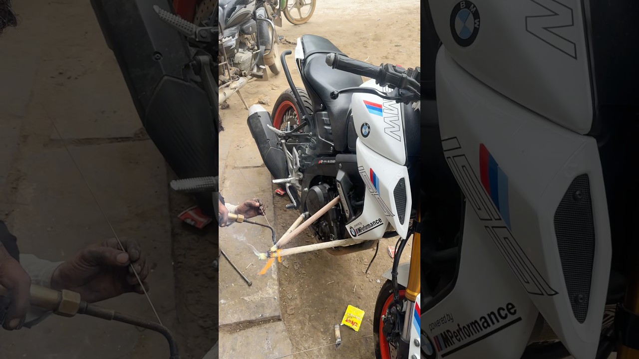 MT 15 crash guard ❤️#mt15 #bikeaccessory #bikepart #youtubeshorts #shortsfeed