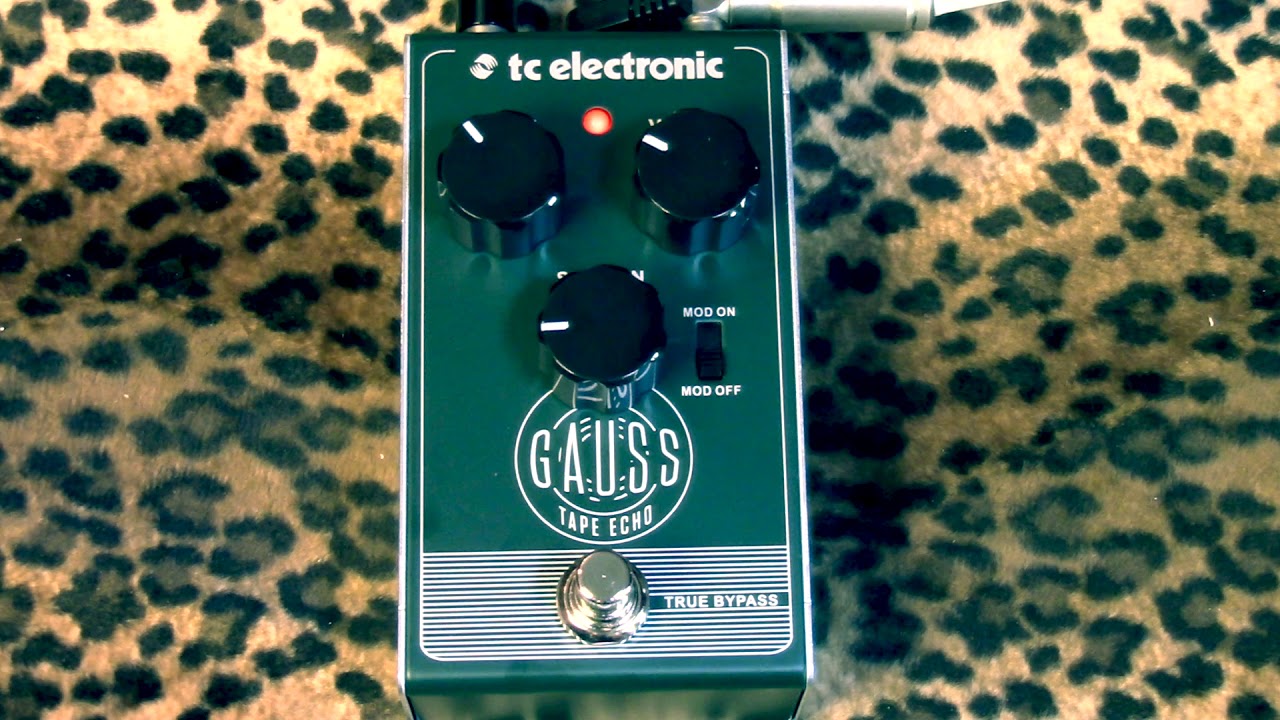 TC Electronic GAUSS Tape Echo pedal demo with Suhr Tele & Princeton Amp