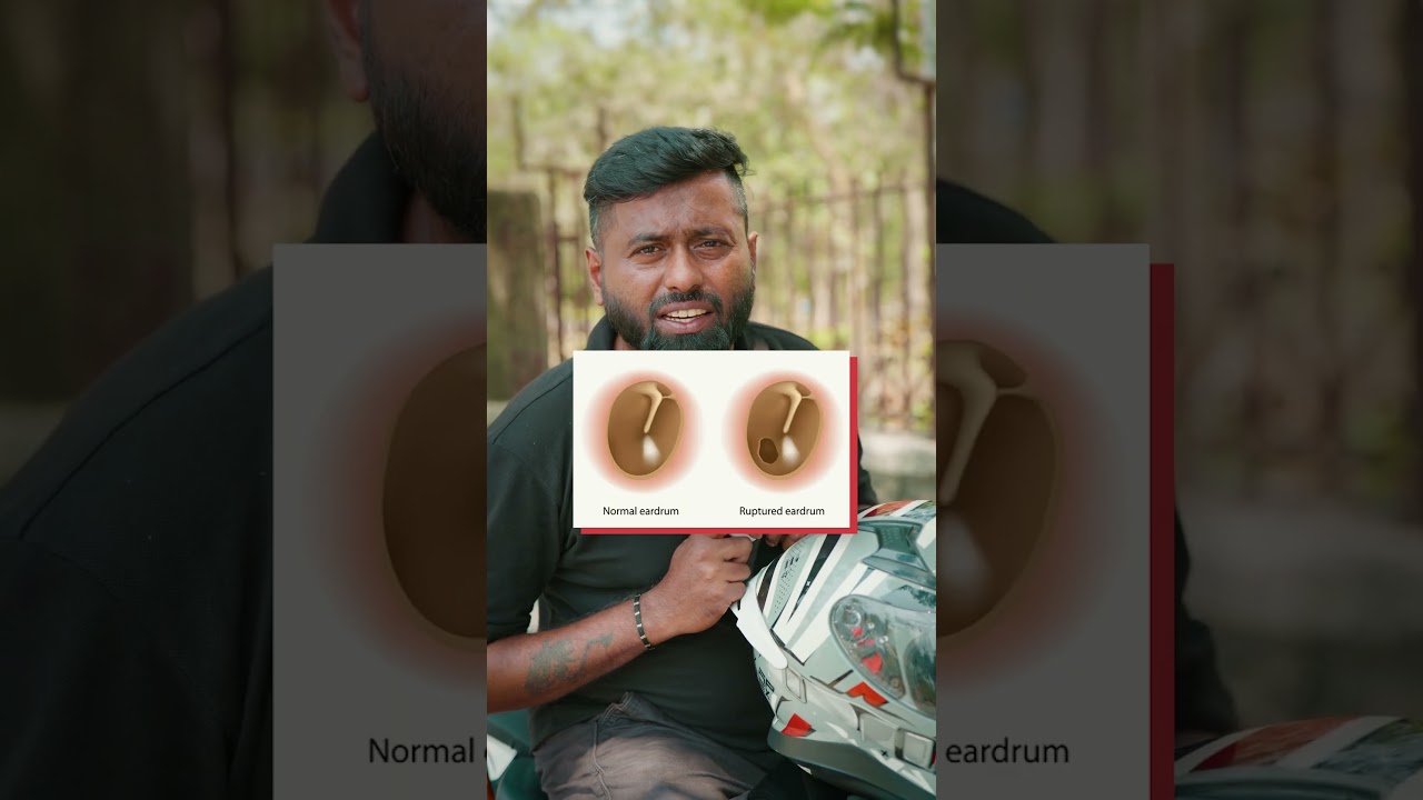 Don't use in-ear Earphones with your helmet