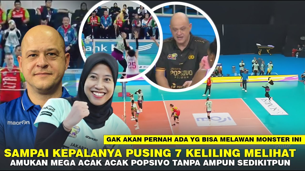Pantas Pelatih Popsivo Shock Berat!! Ngerinya Amukan 4 ACE Mega yg Hancurkan Popsivo Tanpa Ampun