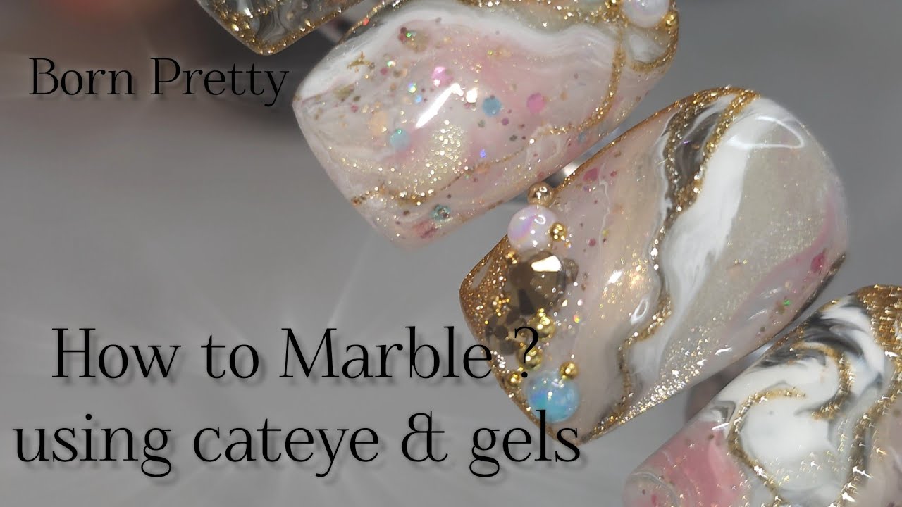 Marble Tutorial @Born Pretty Official #nails