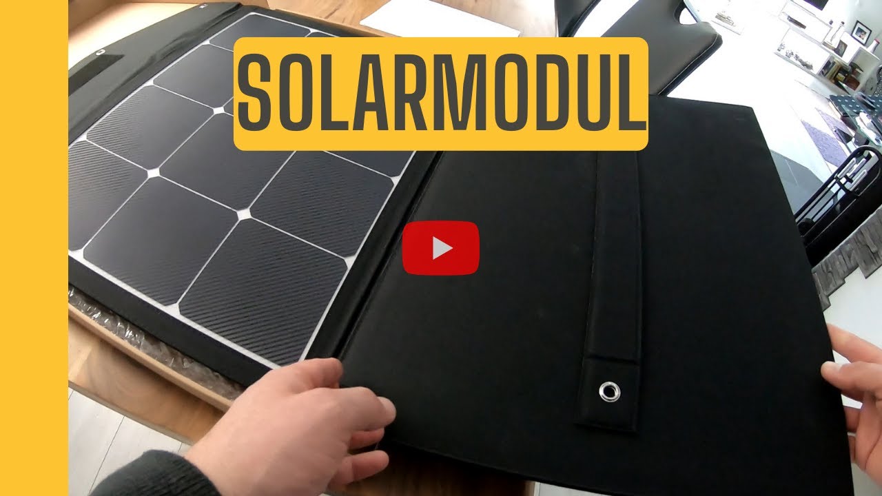 Solarmodul am Boot installieren