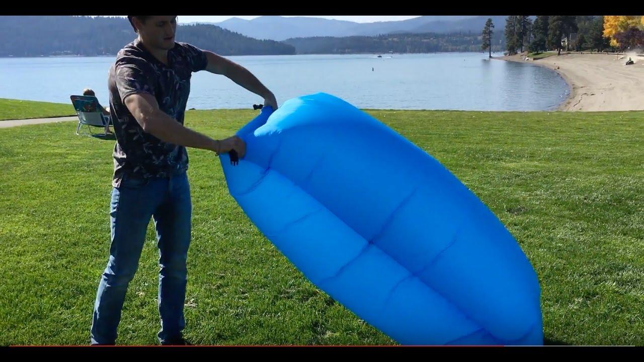How to inflate laybag, lazy bag, air sofa, air lounge, inflatable lounger!