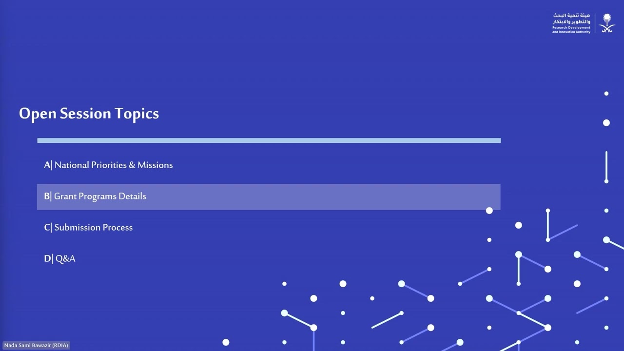 2025 Research Grants on RDI National Priorities - Virtual session