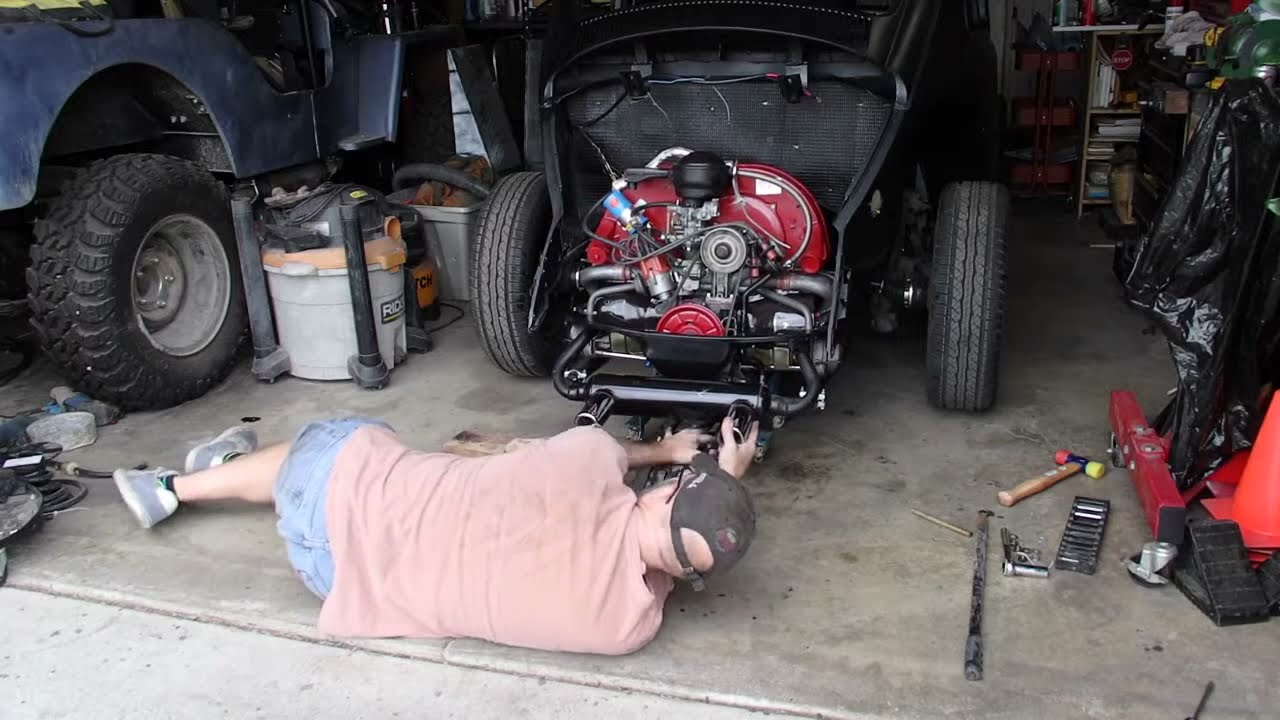 1969 VW Bug Project - Episode 36 - Installing the Engine