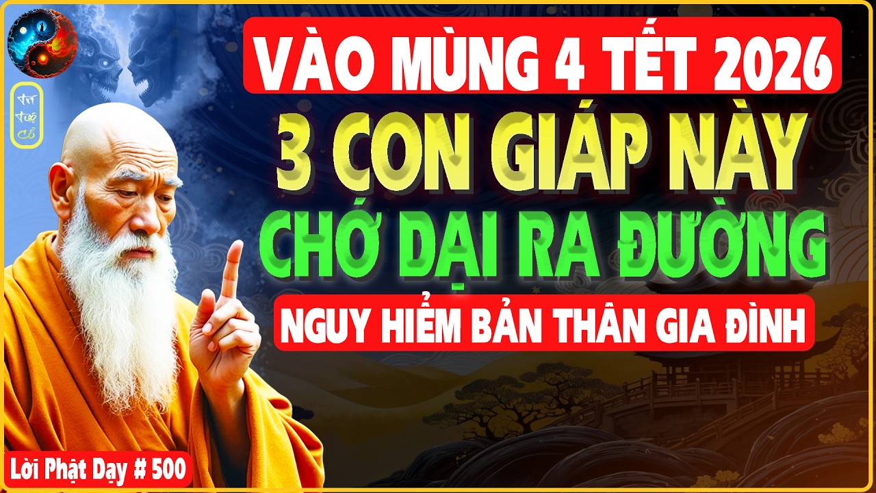 3 CON GIÁP NHẬN ĐIỀM XẤU VÀO MÙNG 4 TẾT HẠN CHẾ RA ĐƯỜNG - TRÍ TUỆ CỔ