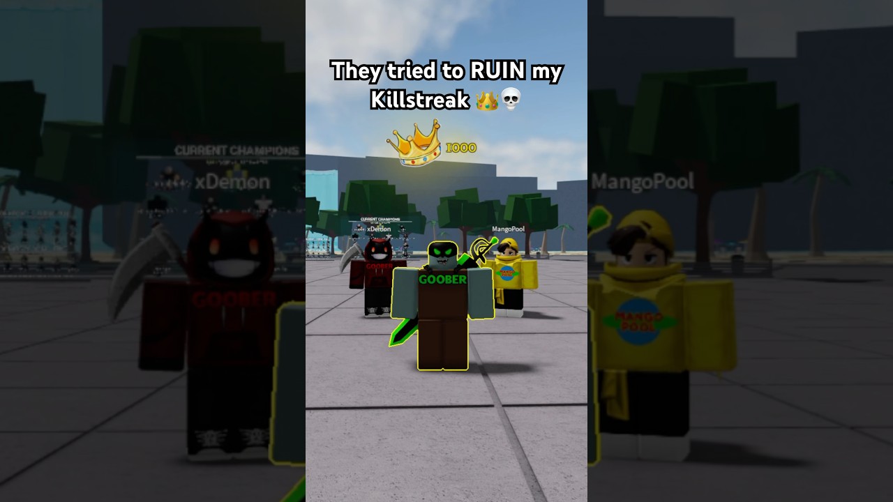 They tried to RUIN my KILLSTREAK The Strongest Battlegrounds ROBLOX #shorts