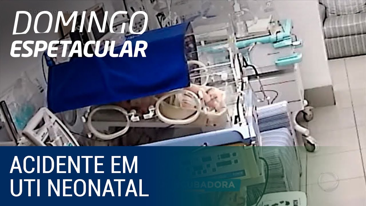 Bebê sobrevive à queda de incubadora