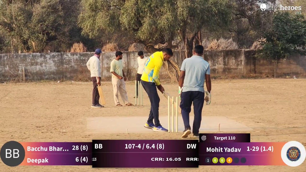 Dahina Warriors vs Bharangi B live cricket match | gahra cricket tournament  live - gahra Mahendrag