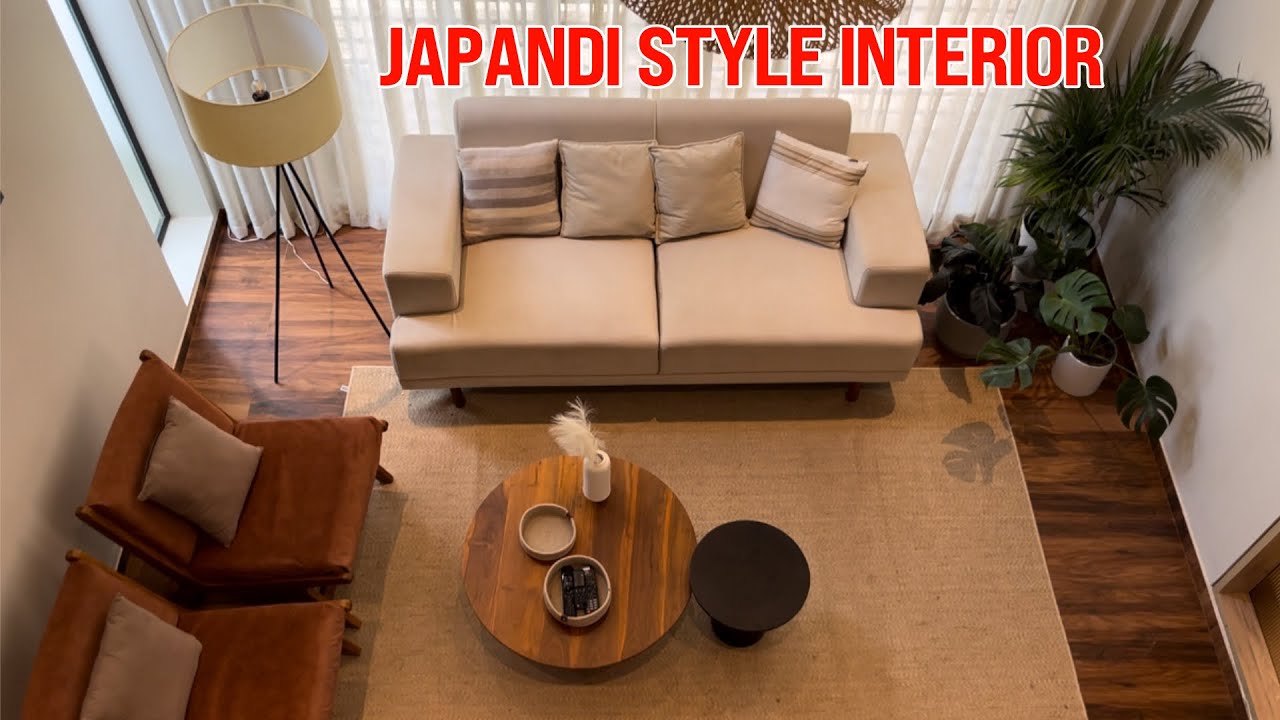 JAPANDI STYLE INTERIOR ൽ കേരളത്തിലൊരു കിടിലൻ വീട്  #japandistyle #hometour #interiordesign #newmodel