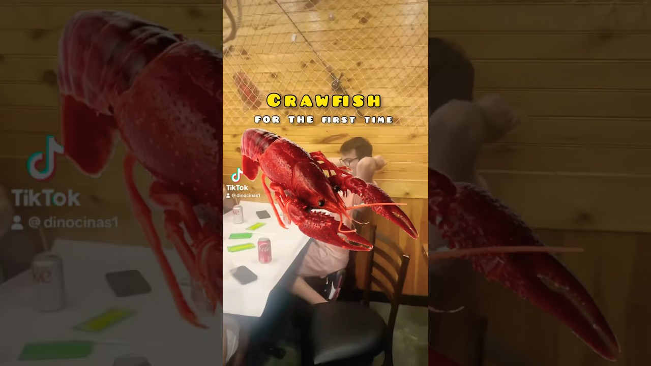 First Time eating Crawfish 