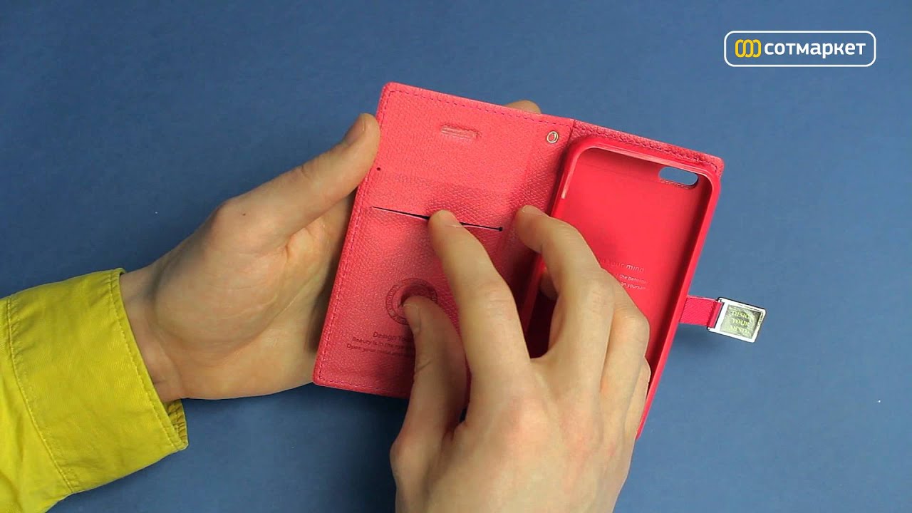 Видео обзор чехла Mercury Pocket Diary Case для iPhone 5 от Сотмаркета
