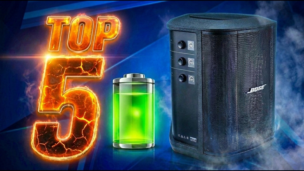🔊🔴Los 5 MEJORES Bocinas de BATERIA RECARGABLE BLUETHOOTH  Ideales para Interpretaciones en VIVO