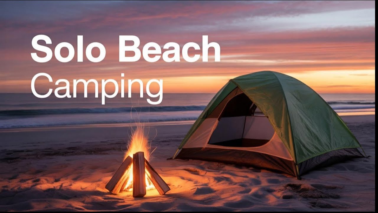 I Spent 24 Hours SOLO camping on a Beautiful Carlsbad Beach