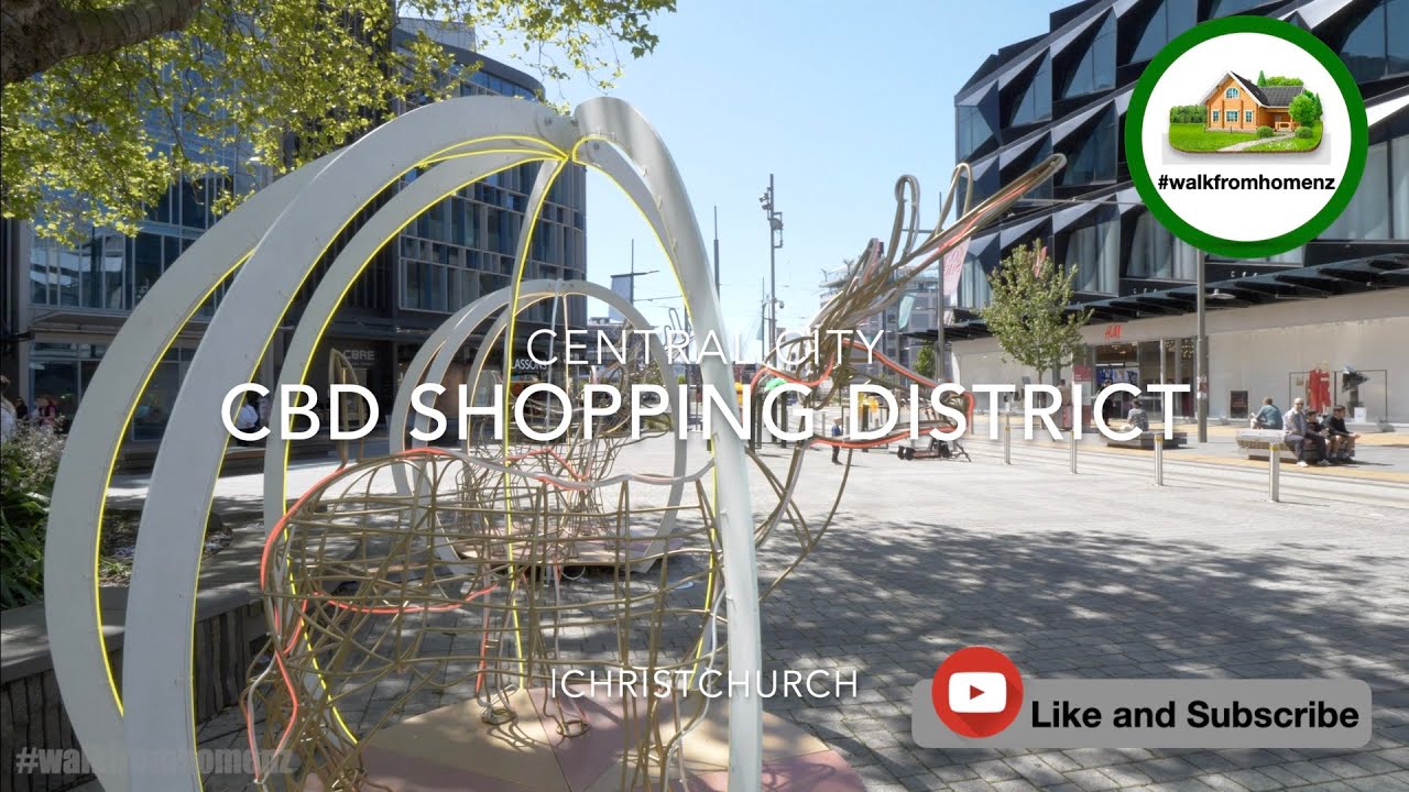 4K New Zealand - Christchurch City Shopping District