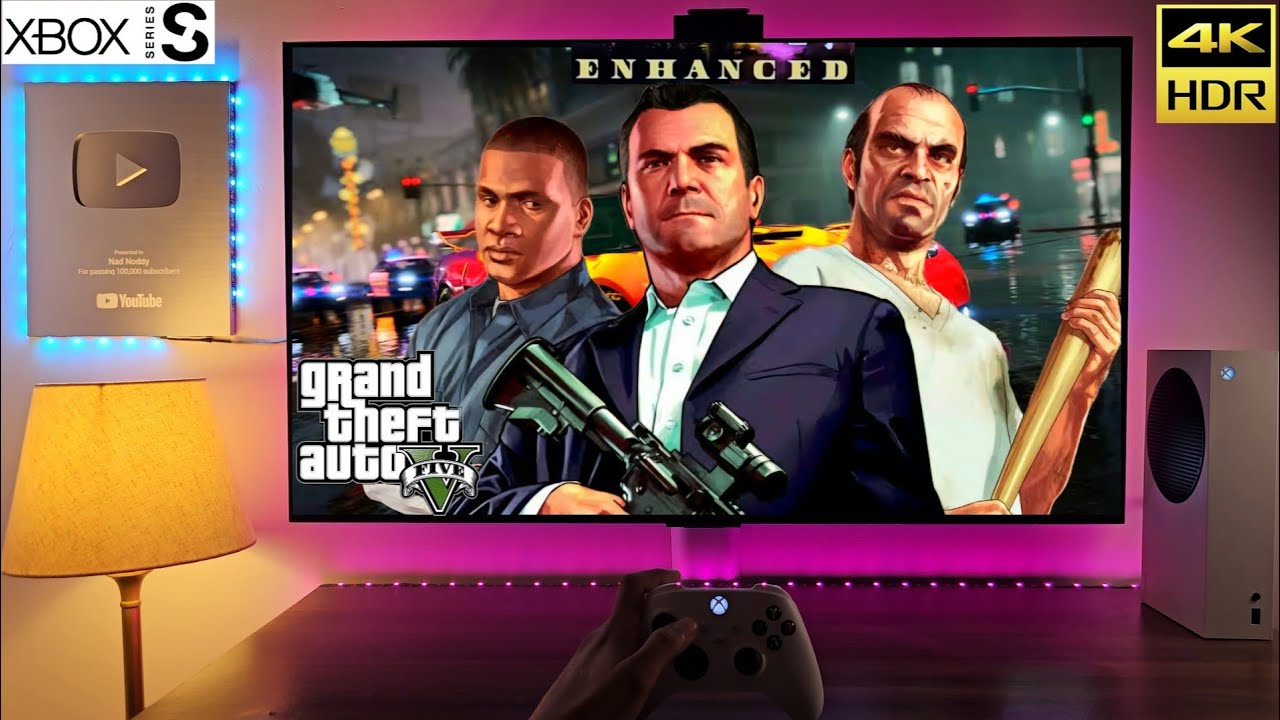 GTA V Next Gen Enhanced Gameplay (Xbox Series S) | 4K HDR 60FPS Upscale