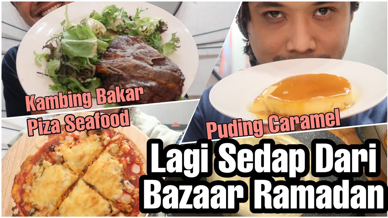 Mukbang: Popular Di Bazaar Ramadan (Kambing Bakar, Puding Caramel) | Masak Apa Tak Jadi | Giveaway