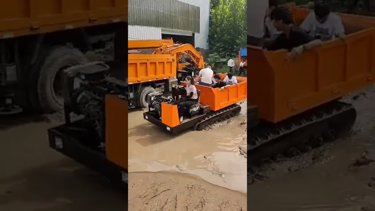 all terrian mini tracked crawler dumper 6 ton dumper truck #minidumper #miniloader