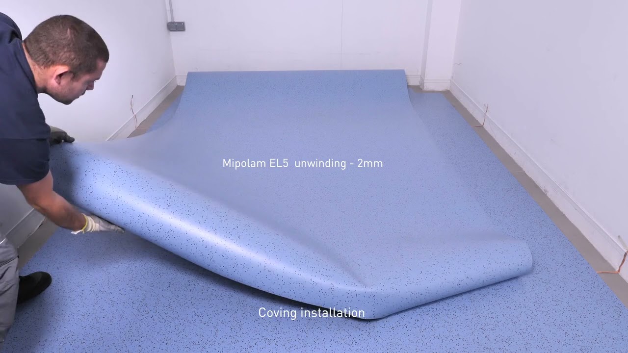 GTI EL5 CleanTech - Coving Welding conductive tiles installation