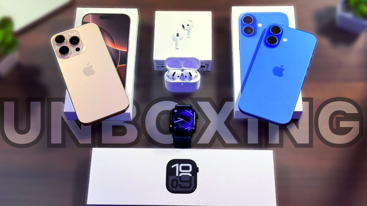 😱 Débllage des iPhones 16 16 Pro Watch 10 et Airpods 4 ! Unboxing !!!