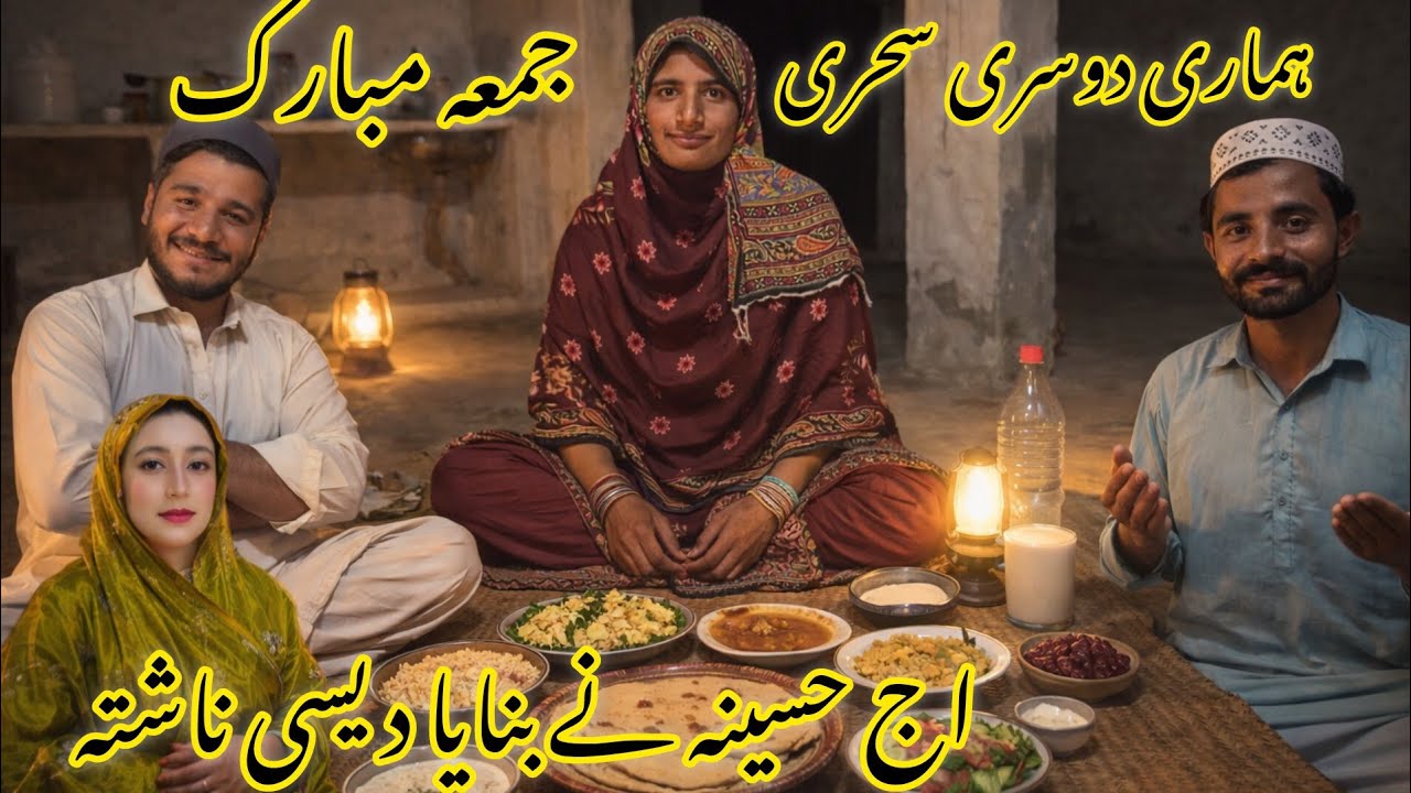 Hamari dusri shayari jumma Mubarak aaj hasina ne banaya desi nashta haseena village vlogs 