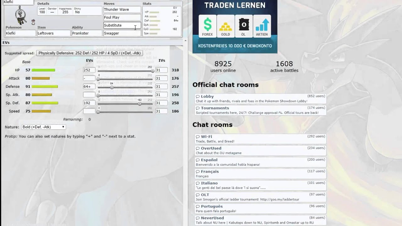 Pokemon Tactical Guide - Setvorstellung Clavion der Schl&uuml;ssel gegen physische Sweeper + Give Away