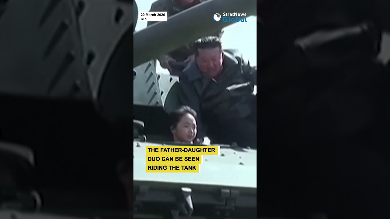 North Korean leader Kim Jong Un & his daughter shared a tank ride during the latest military drills