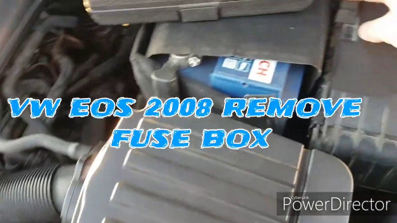 VW eos 08 Remove Fuse Box