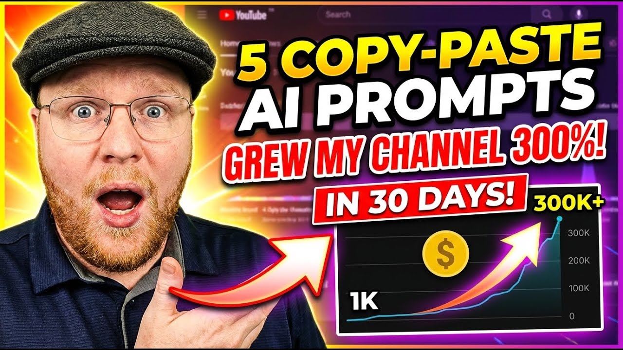 5 Copy-Paste AI Prompts That Grew My Channel 300% in 30 Days