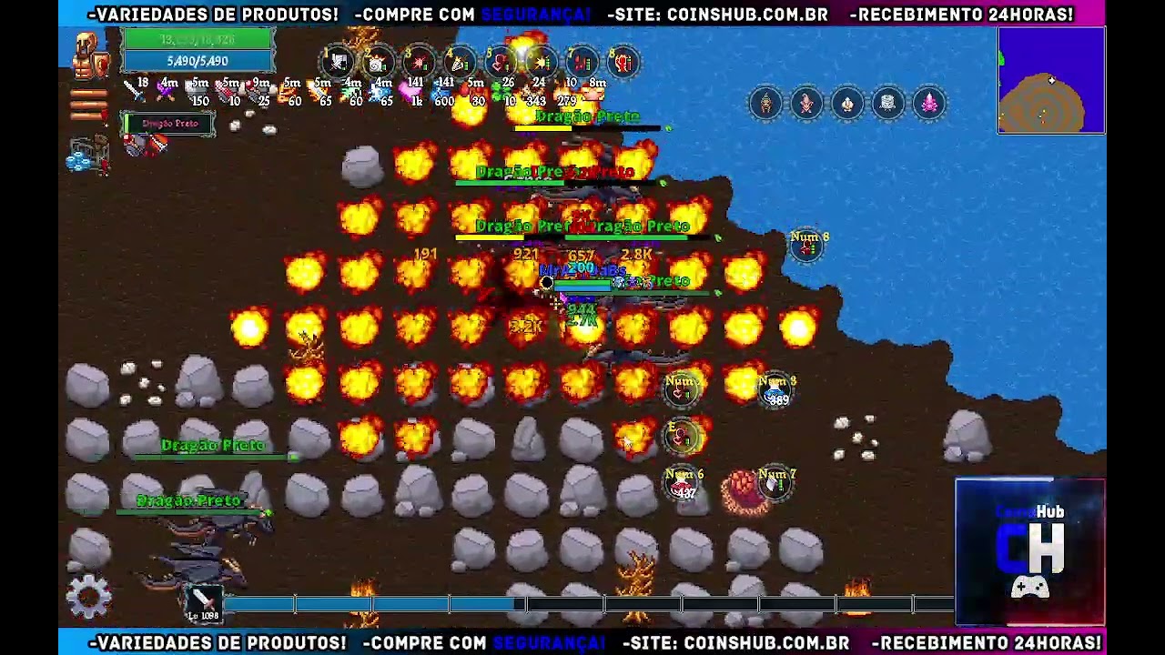 Kakele Online: 24kk (320kkc), 285kk XP (Dg Preto)
