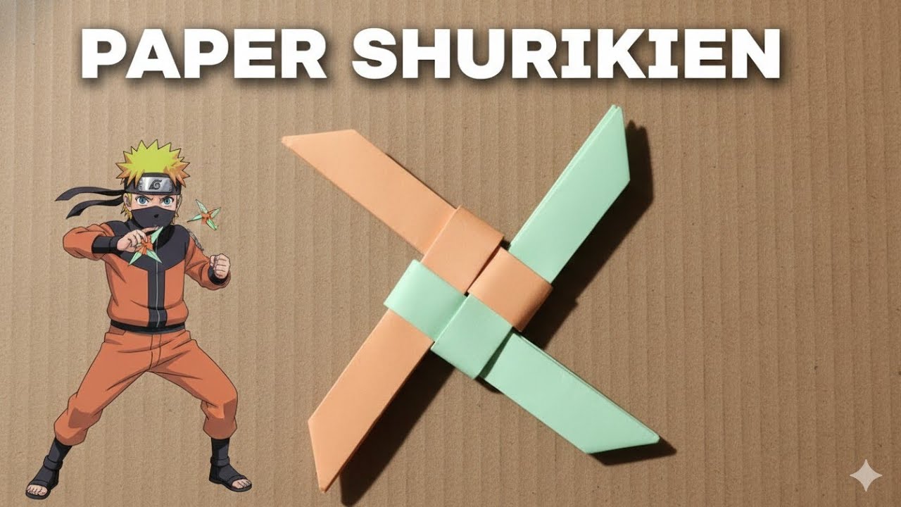 How To Make a Flying Ninja Shuriken 🥷 | Easy Paper Origami Weapon