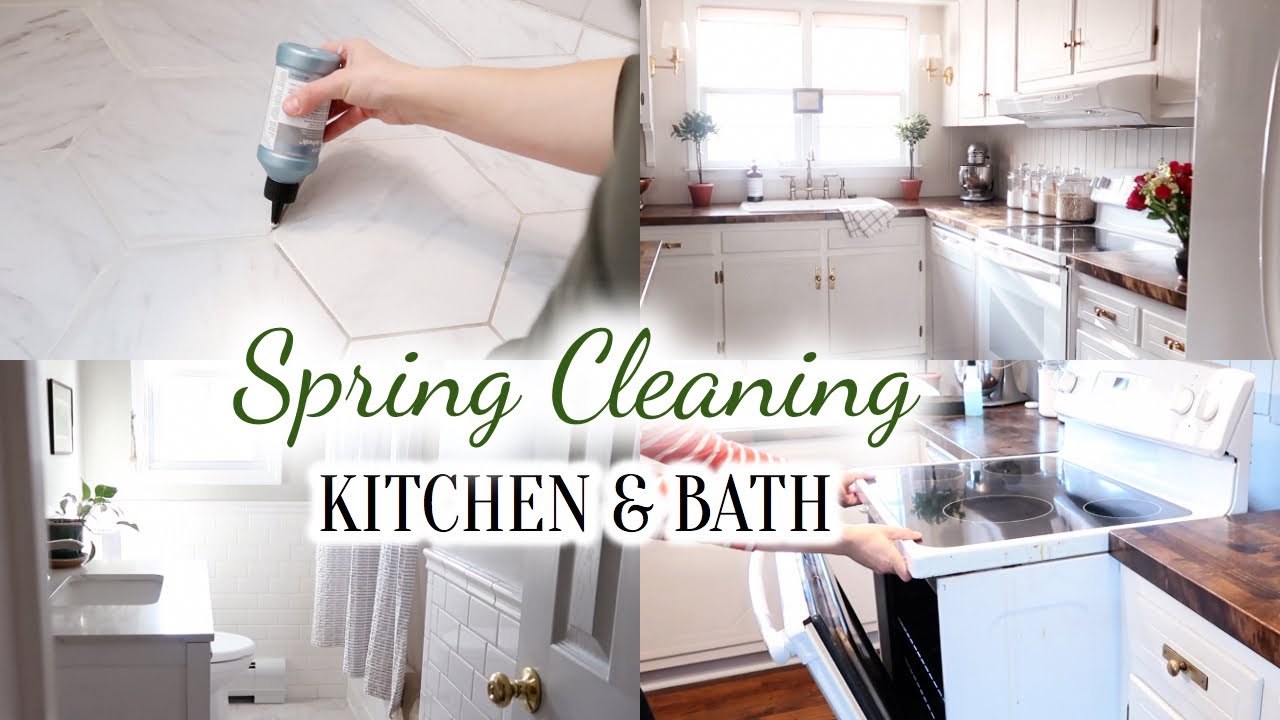 SPRING CLEANING 2021 ✨ Grout Refresh + Kitchen Deep Clean
