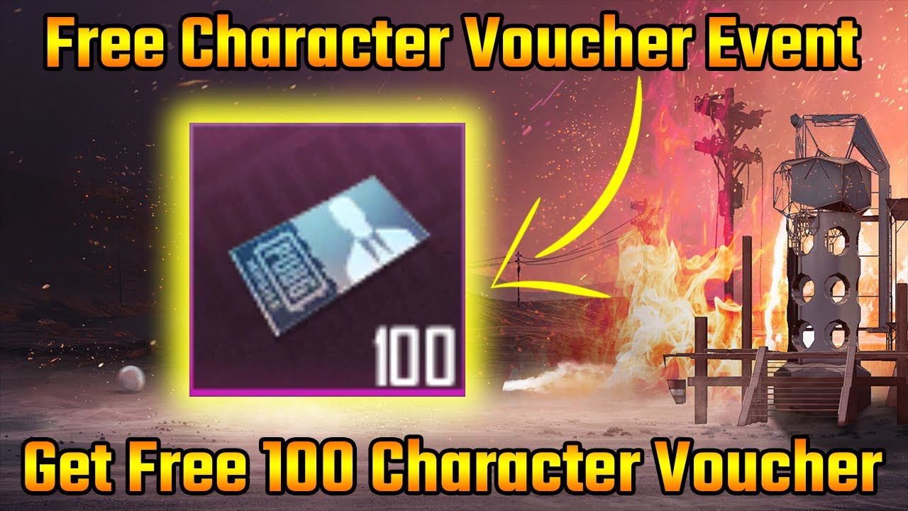 Get Free 100 Character Voucher | Free Character Voucher In PUBG
