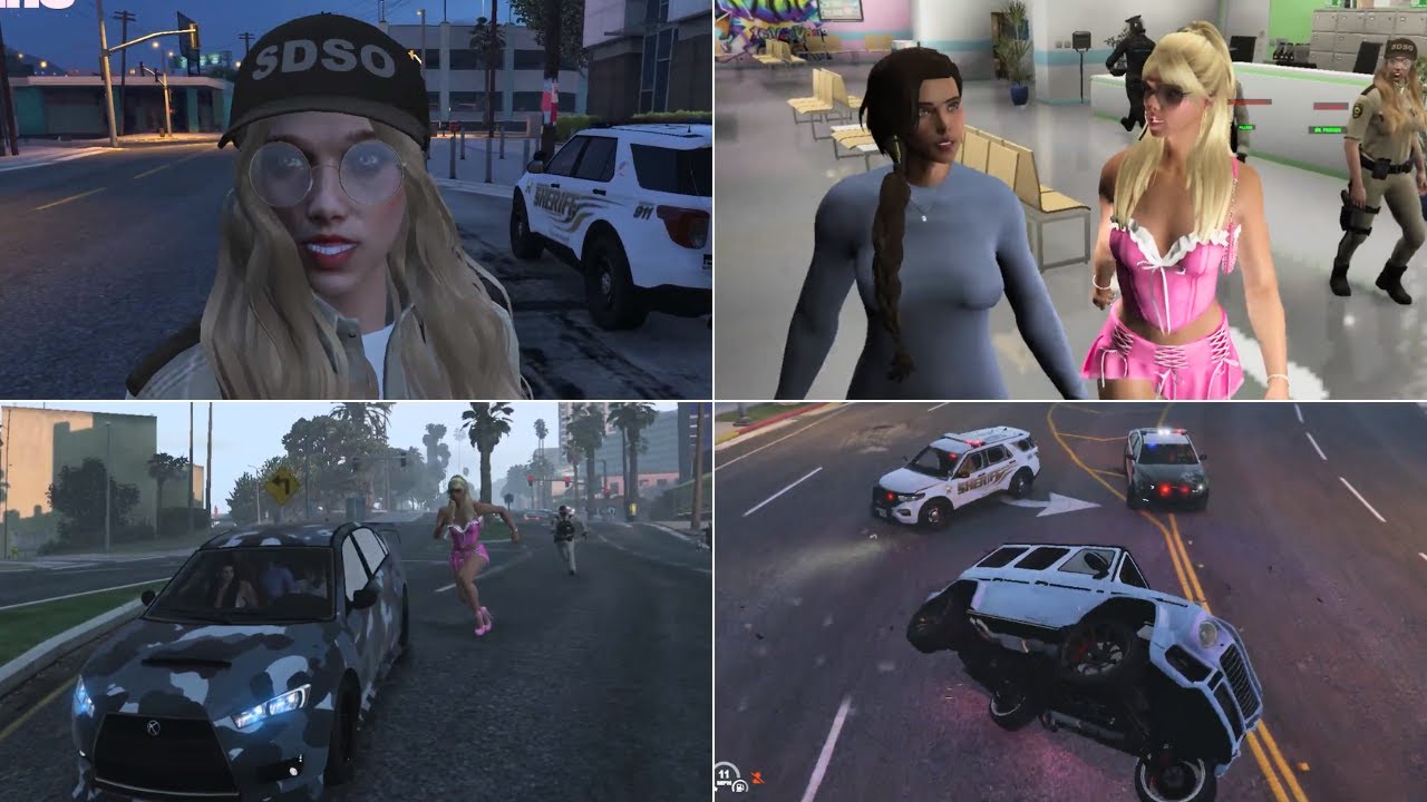 Amara gets VFT into a cop chase when she runs over this cop! | GTA RP NoPixel