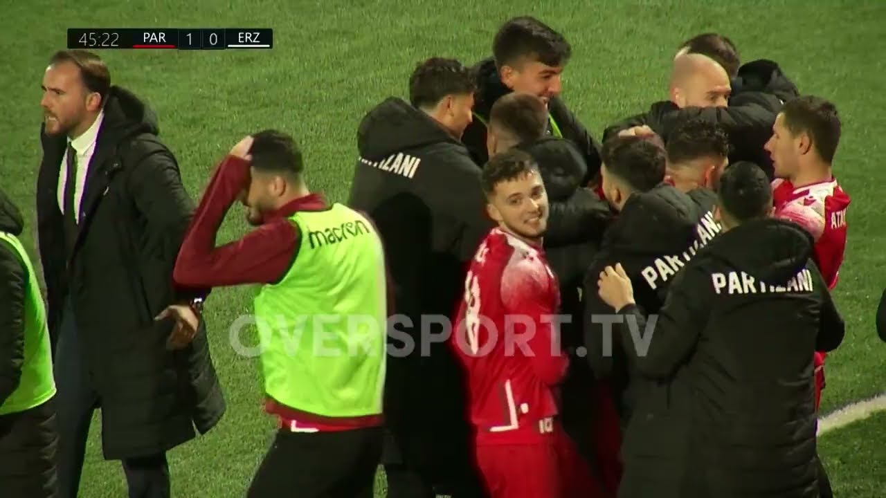 Partizani-Erzeni 3-0 | Fitore e madhe, të kuqtë dominojnë me 10 lojtarë | Golat dhe Rastet